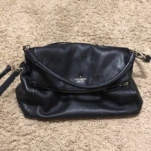 Black leather kate Spade